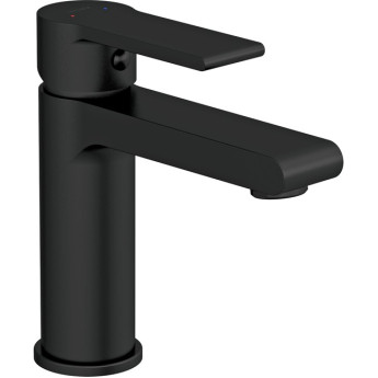 Смеситель Cersanit для раковины BRASKO BLACK однорычажный черный клик клак
