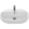 Раковина CERSANIT на столешницу CASPIA 60 OVAL 1 отверстие S-UM-CAS60/1-O-w