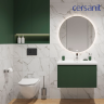 Комплект CERSANIT BRASKO SMART DPL EO slim инсталляция AQUA 50 PRIME P кнопка ACCENTO CIRCLE пластик черный м 69321