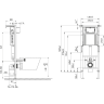 Комплект CERSANIT ITY CO DPL EO slim инсталляция AQUA 40 SMART M кнопка ESTETICA пластик белый с рамкой хром 69313