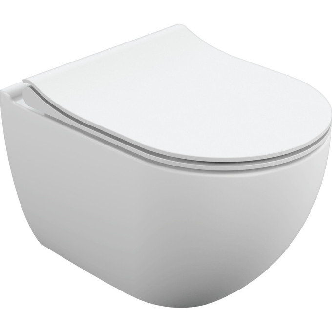 Подвесной унитаз CERSANIT BRASKO SMART CLEAN ON DPL EO slim LP 64824